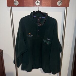 VINTAGE Patagonia Dark Green Fleece Jacket 2XL